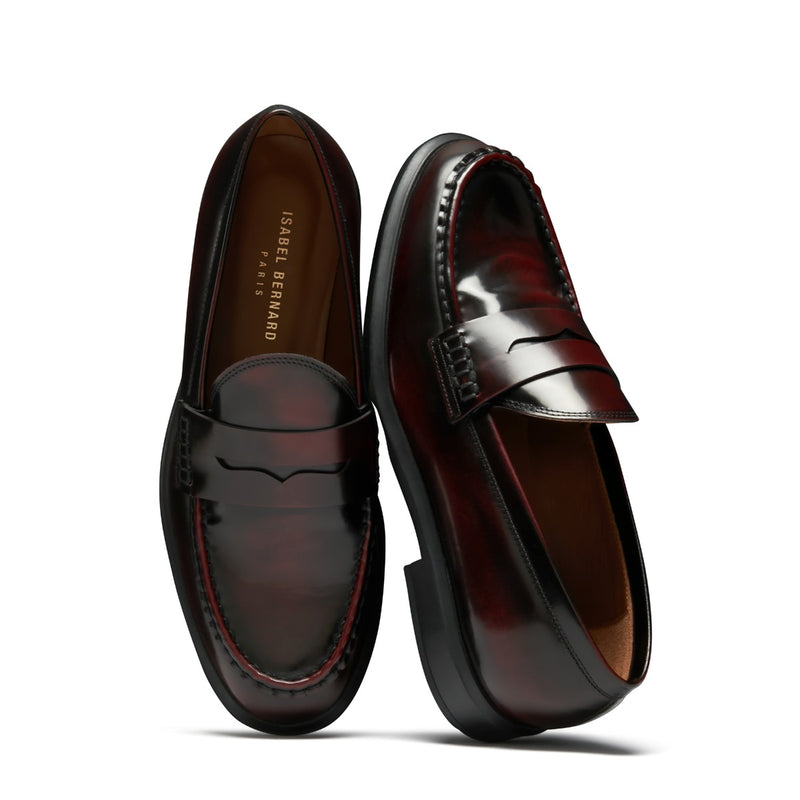 Isabel Bernard Vendôme Blandine Bordeaux Loafers van Kalfsleer IB51015-652-39-zoom-