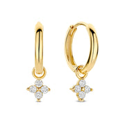 Isabel Bernard Le Marais Audrey 14 Karaat Gouden Oorringen met Zirkonia Steen IB360289