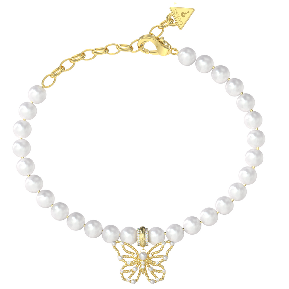 Guess Borboleta Gold-coloured Bracelet JUBB06124JWYGS