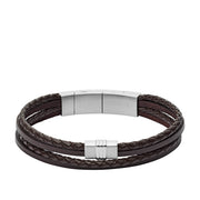 Fossil Brown Vintage Bracelet JF02934040 (Length: 17.50 - 19.00 cm)