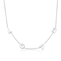 Elli 925 Sterling Silver Link Chain Necklace 2004-BF-0007711-001