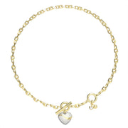 GUESS In My Heart Gold Necklace JUBN04494JWYGT-U