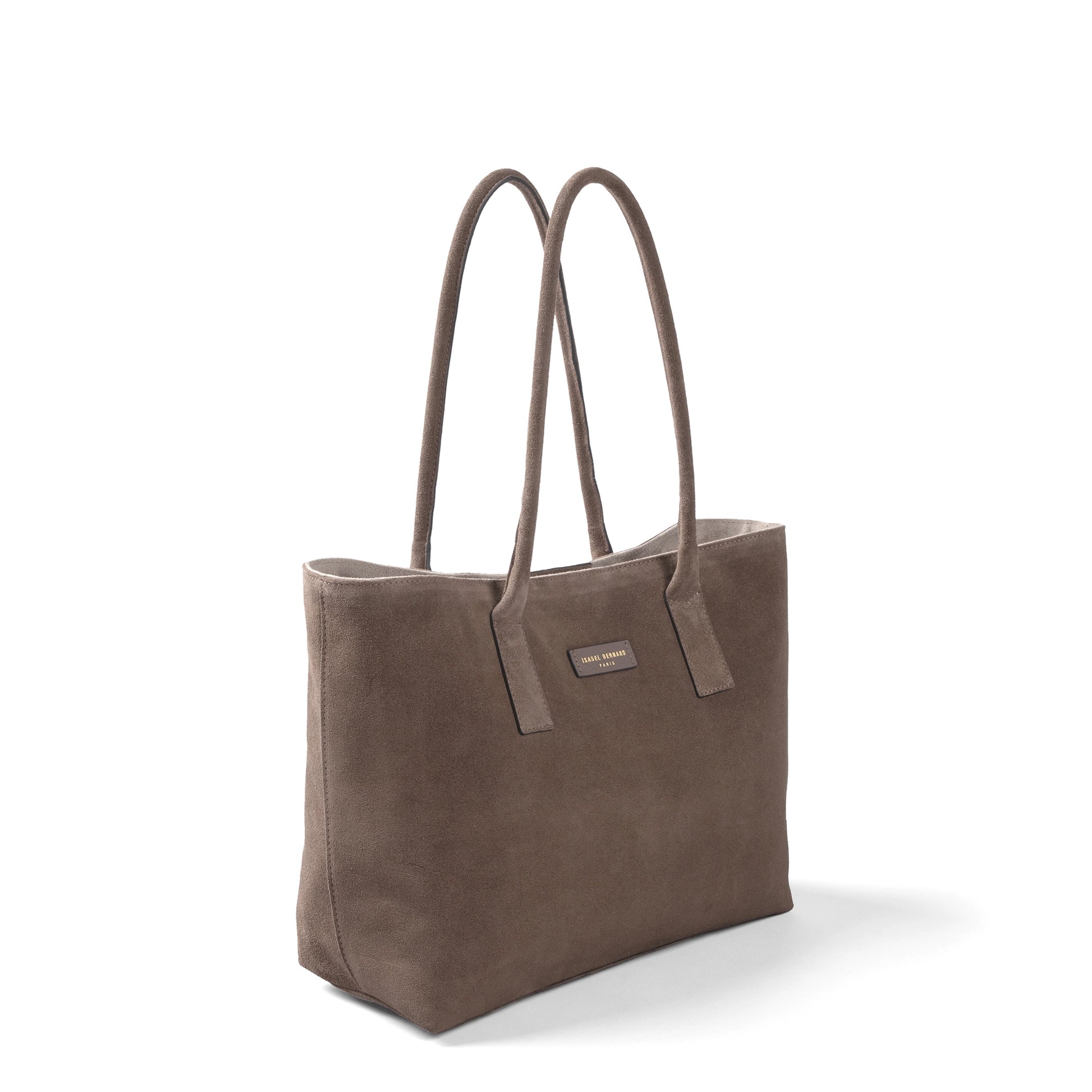 Isabel Bernard Honoré Elin Taupe Suede shoulder bag IB25111-178