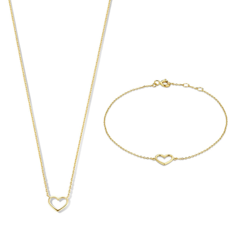 Isabel Bernard Cadeau d'Isabel 14 karaat gouden collier en armband giftset IB90058-zoom-