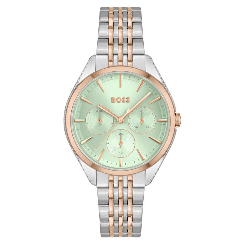Hugo Boss BOSS Saya Groen Dames Horloge 2002-HB1502641-zoom-