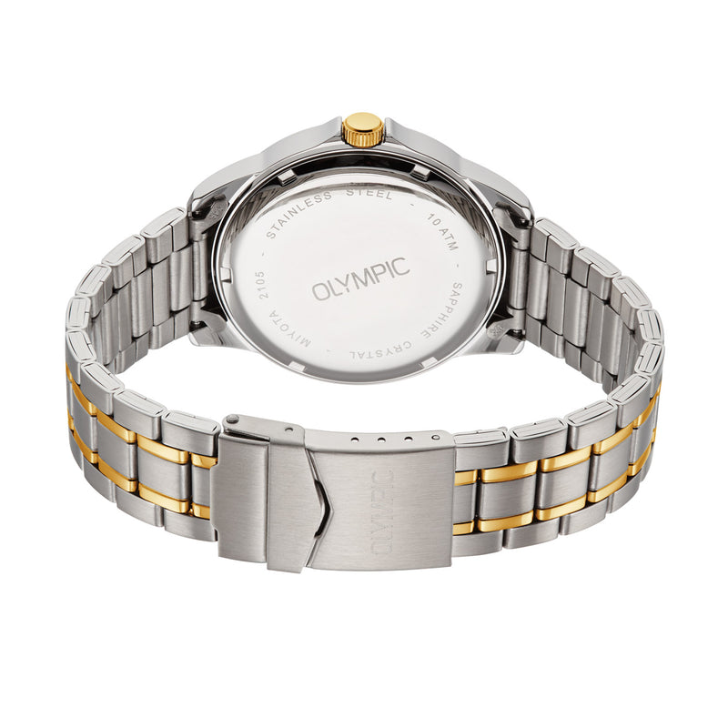 Olympic John Zilverkleurig Herenhorloge OL26HSS321B-zoom-