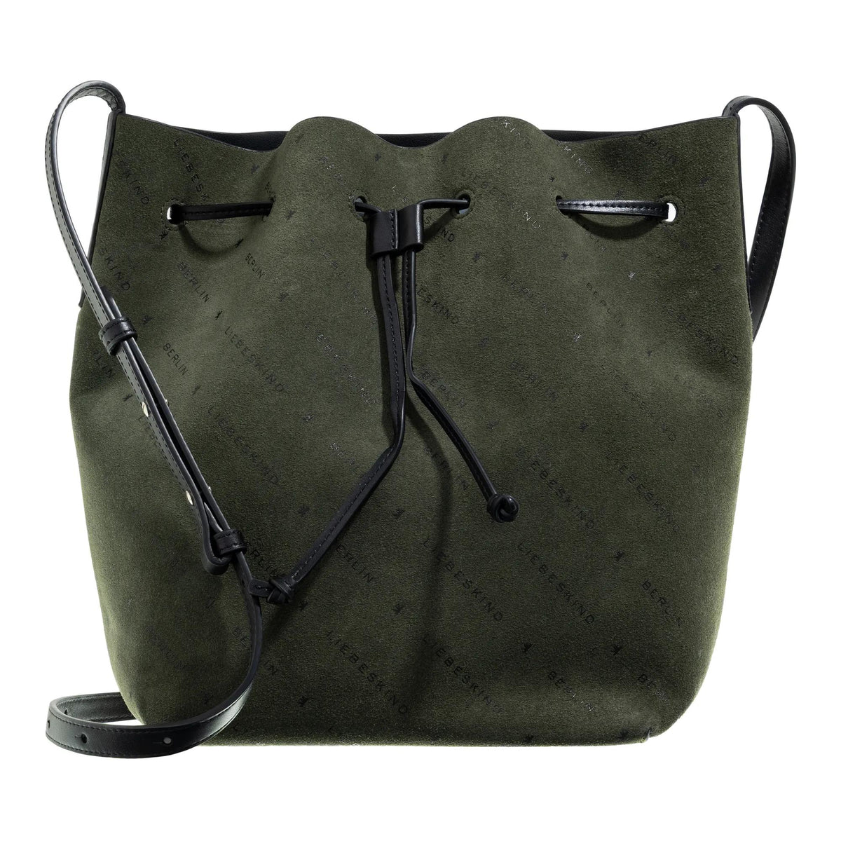 Liebeskind Berlin Monogram Green Leather Bucket bag 2001-A0616947