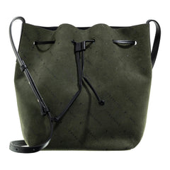 Liebeskind Berlin Monogram Green Leather Bucket bag 2001-A0616947