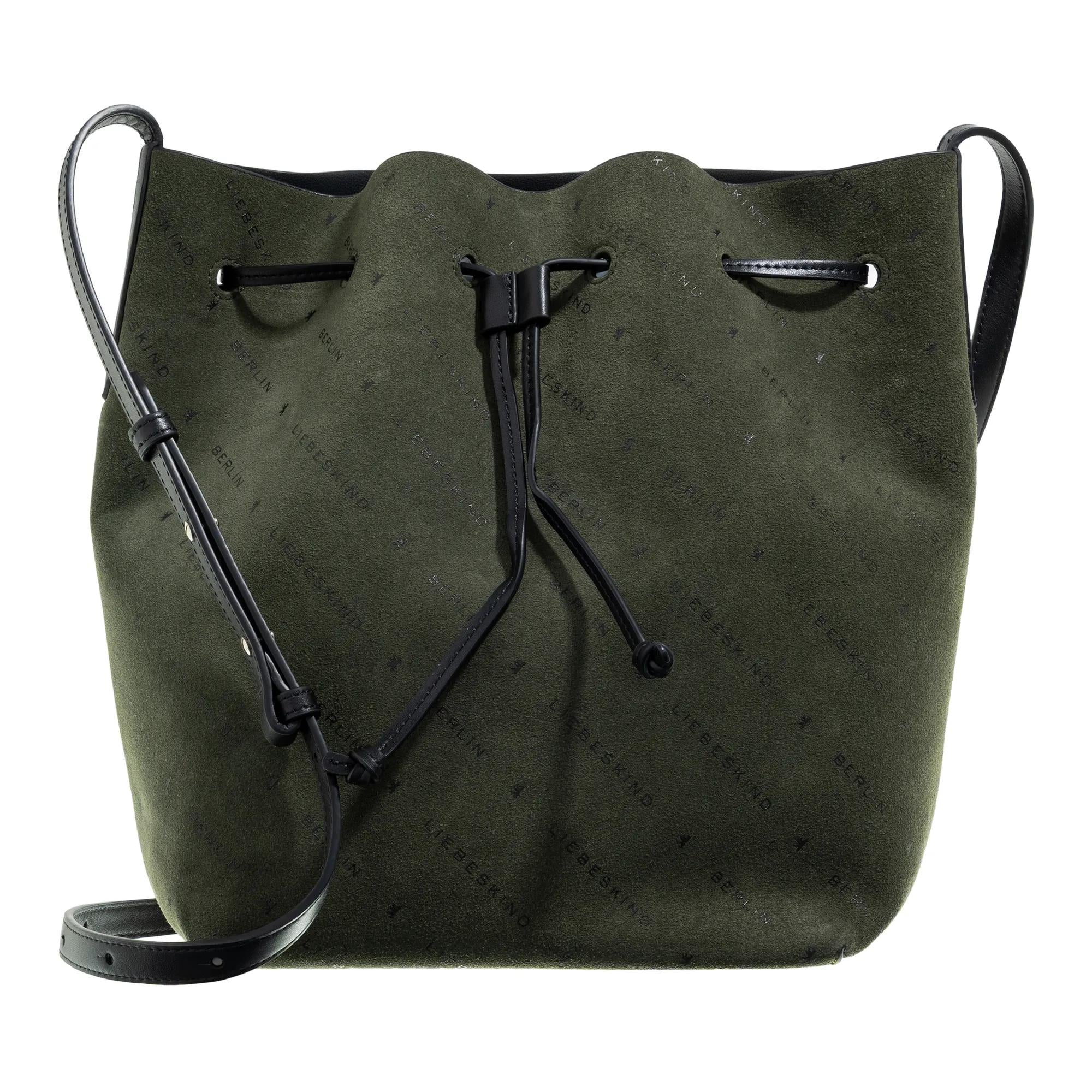 Liebeskind Berlin Monogram Green Leather Bucket bag 2001-A0616947