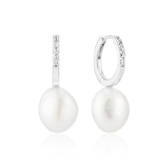 Sif Jakobs 925 Sterling Silver Padua Uno Earrings SJ-E2443-PCZ