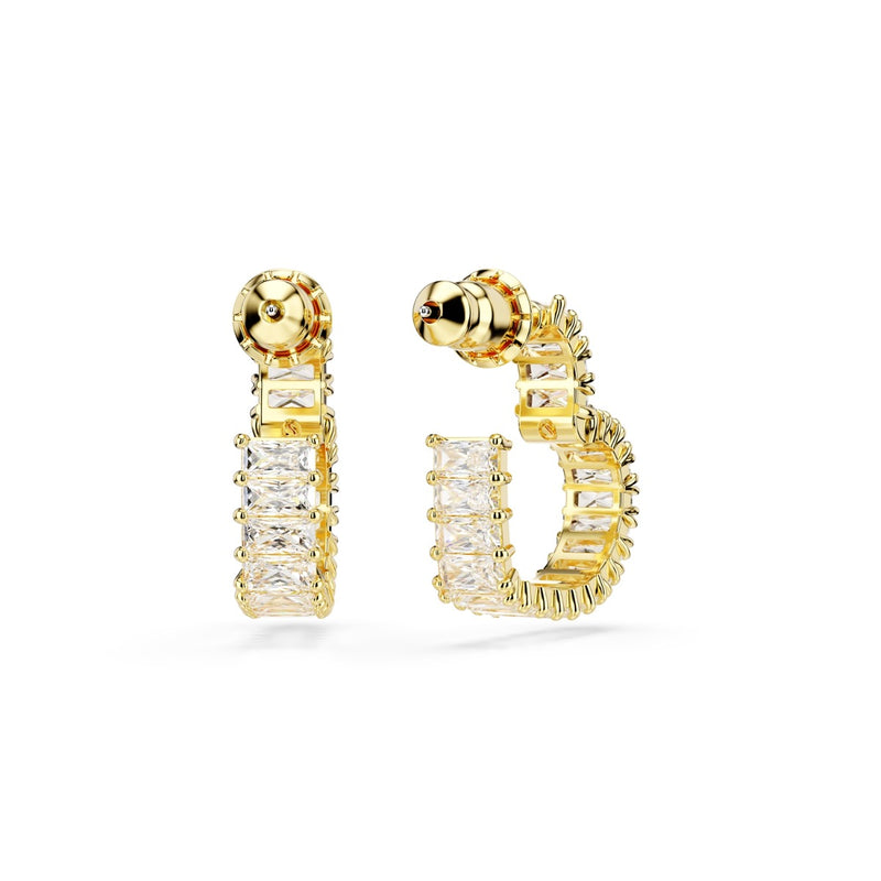 Swarovski Matrix Gold Coloured Ear Studs 5693512-zoom-