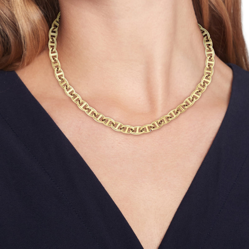 Tommy Hilfiger Roestvrij Staal Goudkleurige Dames Ketting TJ2781016-zoom-