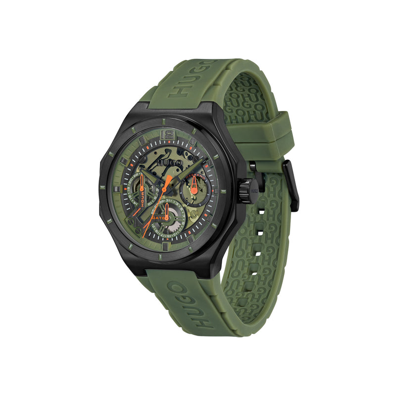 Hugo Boss HUGO #GRAIL SKELETON Groen Heren Horloge 2002-HU1530376-zoom-