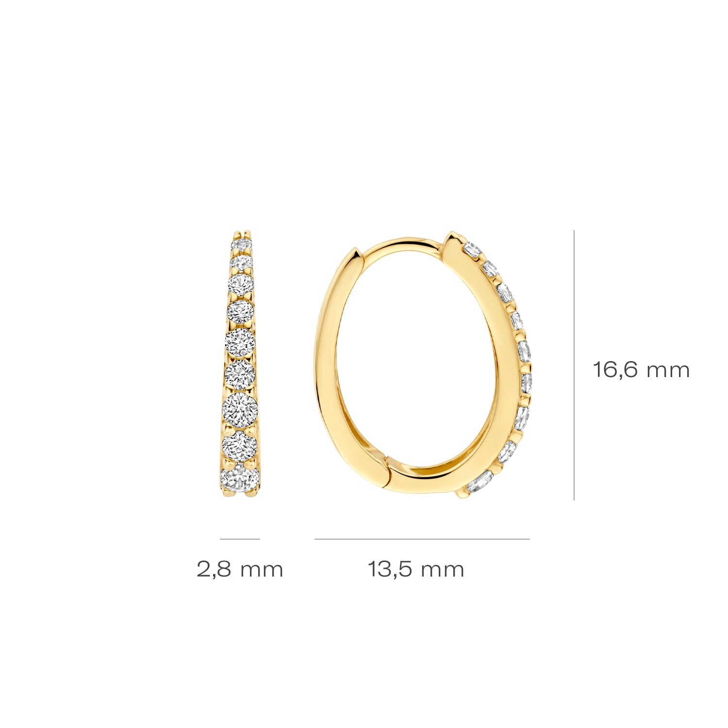 Blush 14 karat gold Earrings 7342YZI