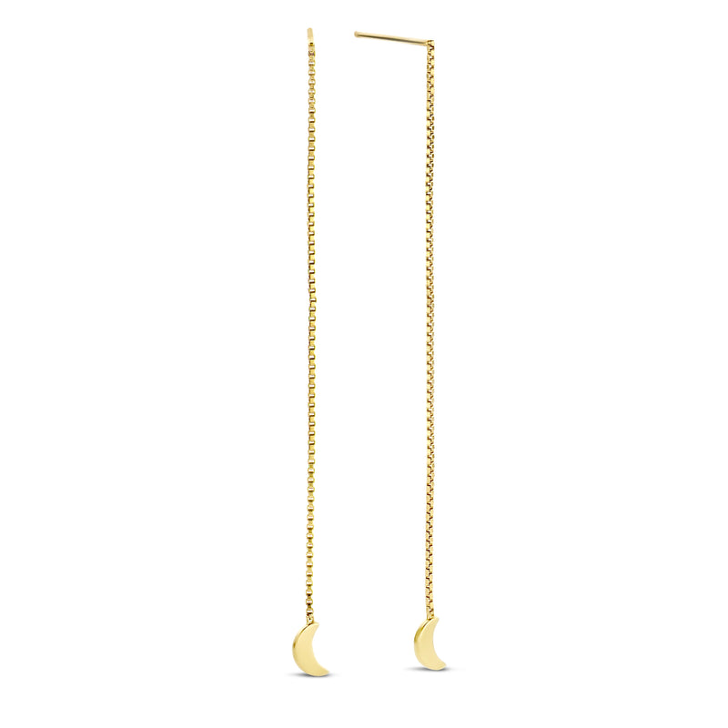 Violet Hamden Luna 925 Sterling Zilveren Gold Plated Oorbellen met Manen VH16047-zoom-