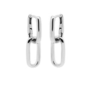 Karma 925 Sterling Silver Fine Densely Hoop Earrings H205S
