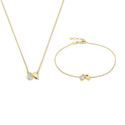 Beloro Jewels Regalo d'Amore 9 Karaat Ketting en Armband Giftset BO90016