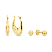 Parte Di Me Sorprendimi 925 Sterling Zilveren Gold Plated Oorbellen Giftset PDM90068