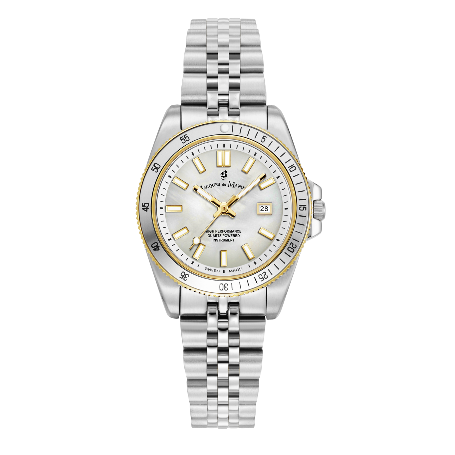 Jacques Du Manoir Inspiration Active White MOP Women's Watch JWL05002