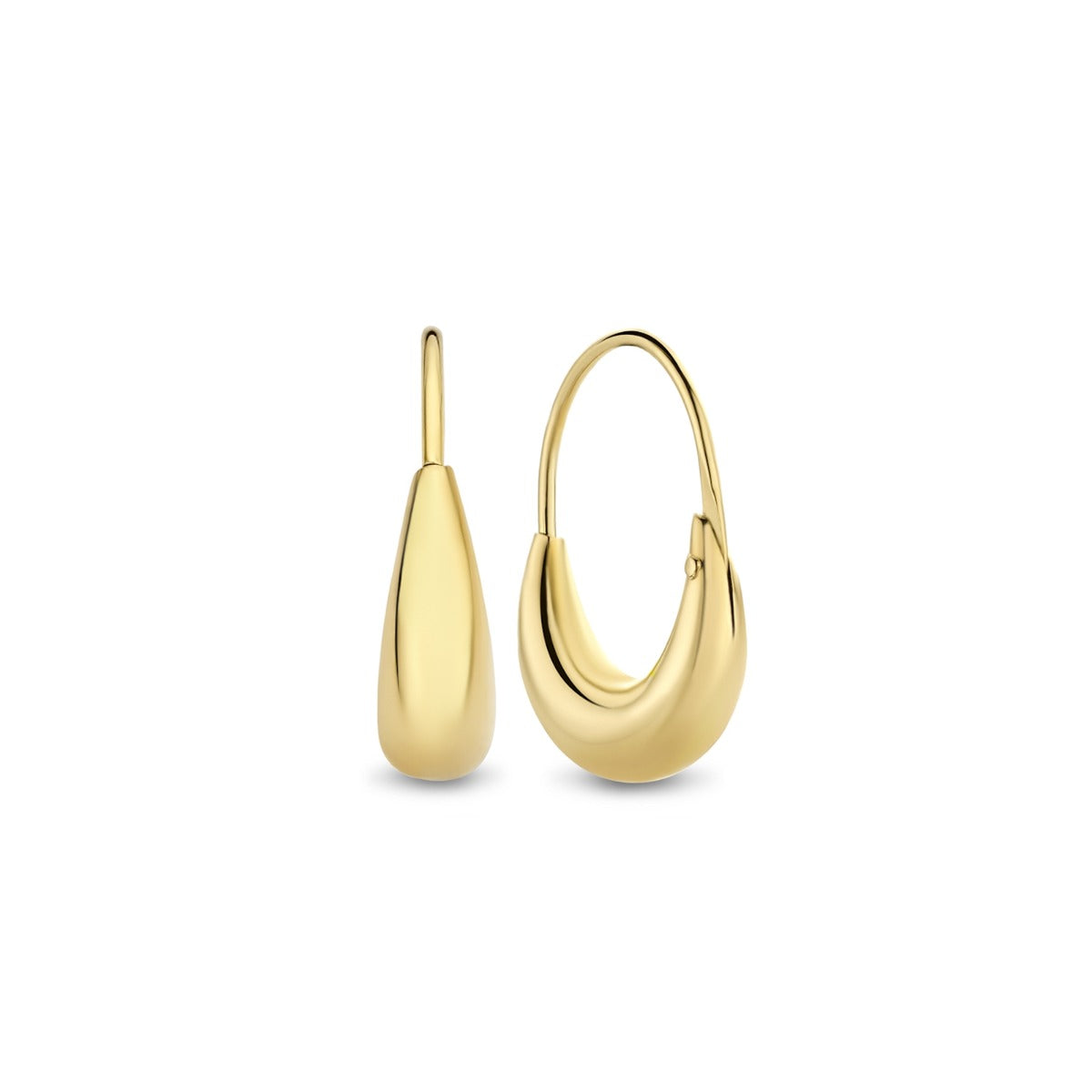 Isabel Bernard Rivoli Maryn 14 Carat Golden Hoop Earrings IB360203