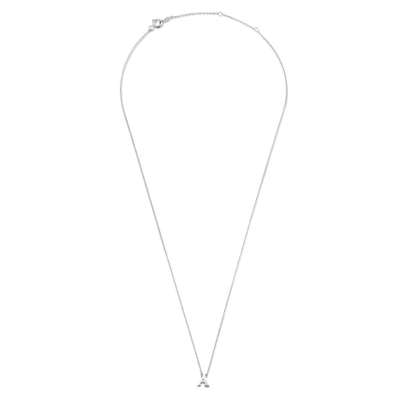 Isabel Bernard Saint Germain Chloé 14 Karaat Witgouden Initial Ketting IB340061-A-zoom-