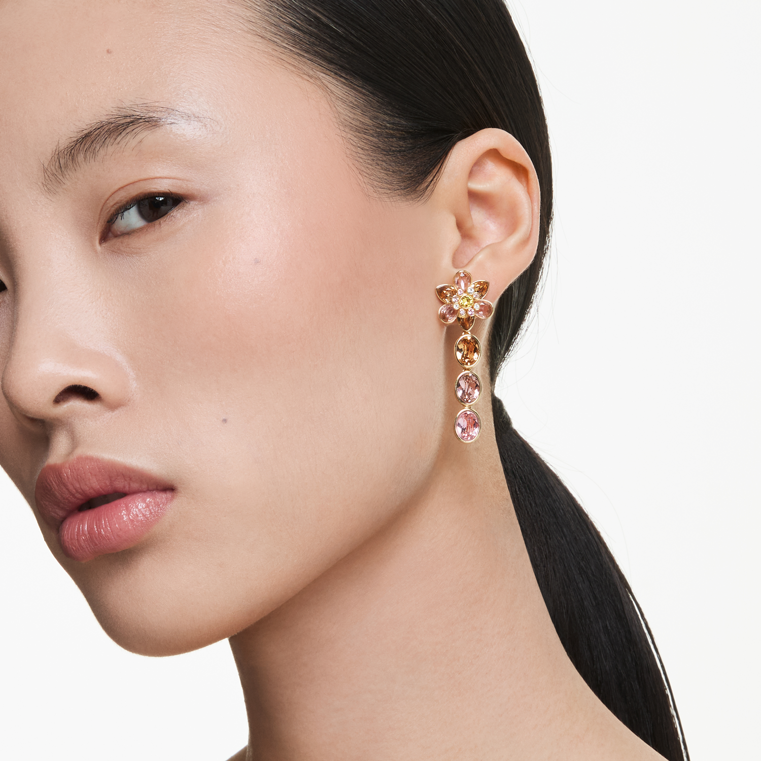 Swarovski Idyllia Gold Coloured Earrings 5732381