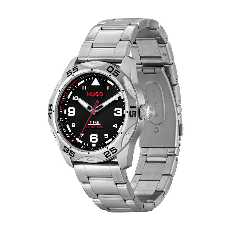 Hugo Boss HUGO #TREK Zwart Heren Horloge 2002-HU1530332-zoom-