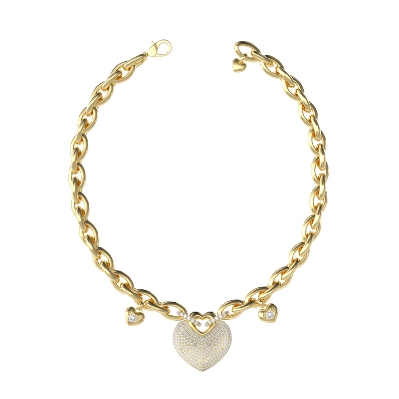 Guess Crazy In Love Gold Necklace JUBN05205JWYGT-U-zoom-