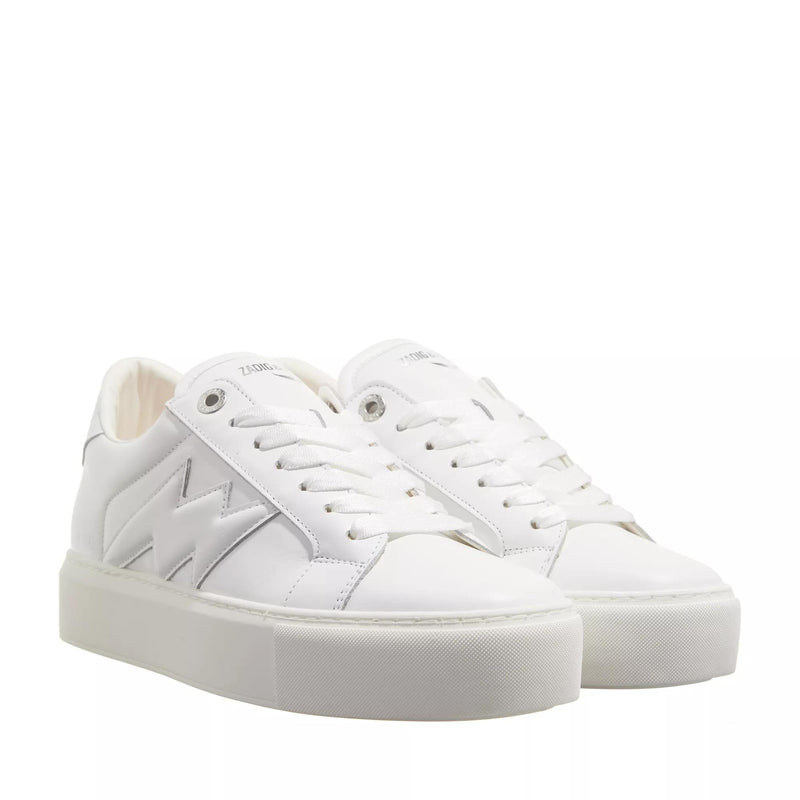 Zadig & Voltaire Witte Leren Sneakers 2001-A0209341-zoom-