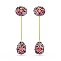 Swarovski Sublima Glam Gold-Tone Earrings with Red Crystals 5752891