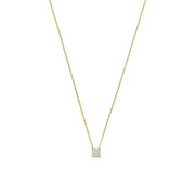 Isabel Bernard De la Paix Hanaé 14 karaat gouden collier | diamant 0.08 ct | IBD350007
