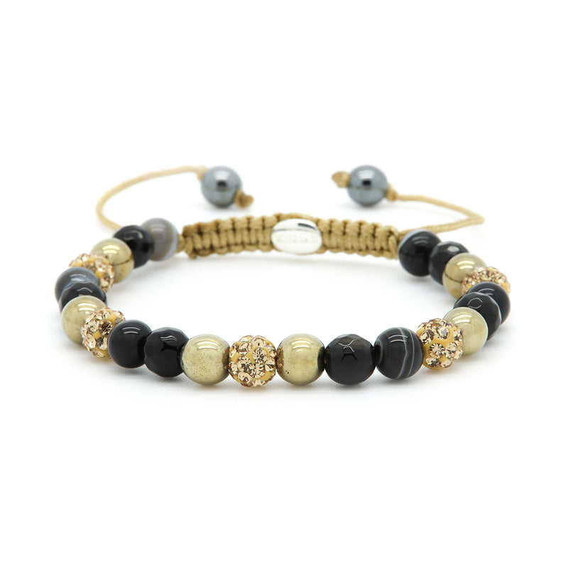 Karma Gold-coloured Spiral Tuscan Sun Bracelet 83784 (Length: 17.50 - 19.00 cm)-zoom-