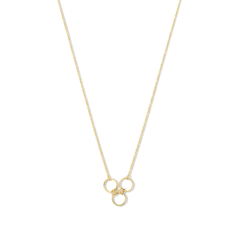 Isabel Bernard Cadeau d'Isabel 14 karaat gouden ketting en oorbellen giftset met ringen IB90180-zoom-