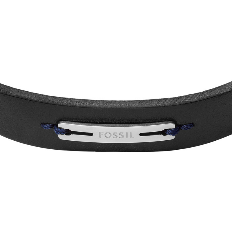 Fossil Machine Leather Men's Bracelet JF04964040-zoom-