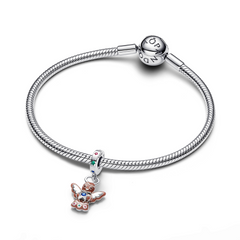 Pandora Moments 925 Sterling Silver Gingerbread Angel Dangle Charm 794247C01