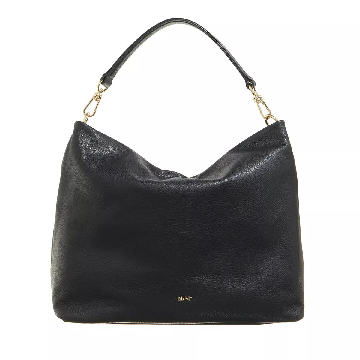 Abro Kaia Black Leather Hobo bag 2001-A0244595