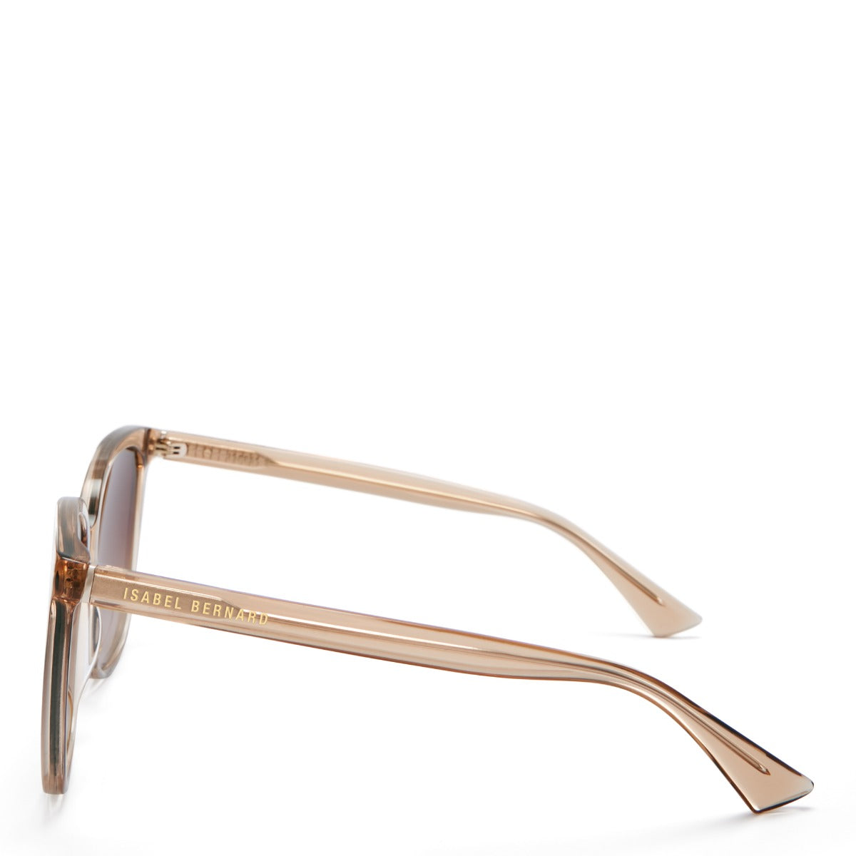 Isabel Bernard La Villette Raison Transparant Beige Vierkante Zonnebril IB400007-02-14