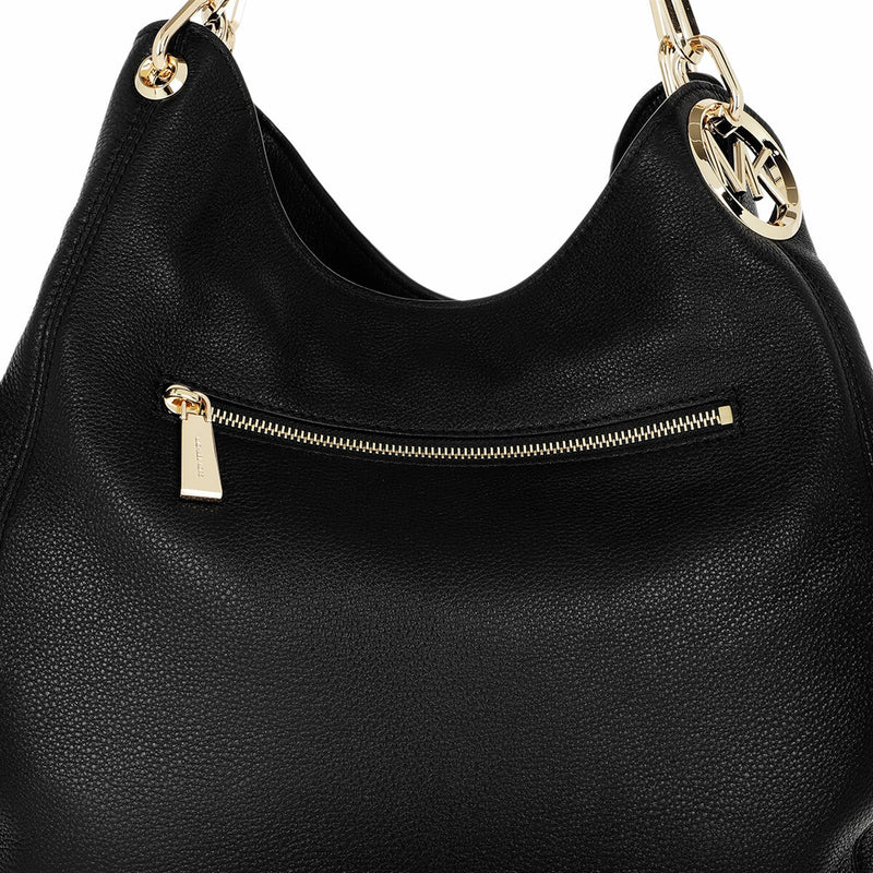 Michael Kors Lillie Black Leather Shoulder Bag 30T9G0LE3L-001-zoom-