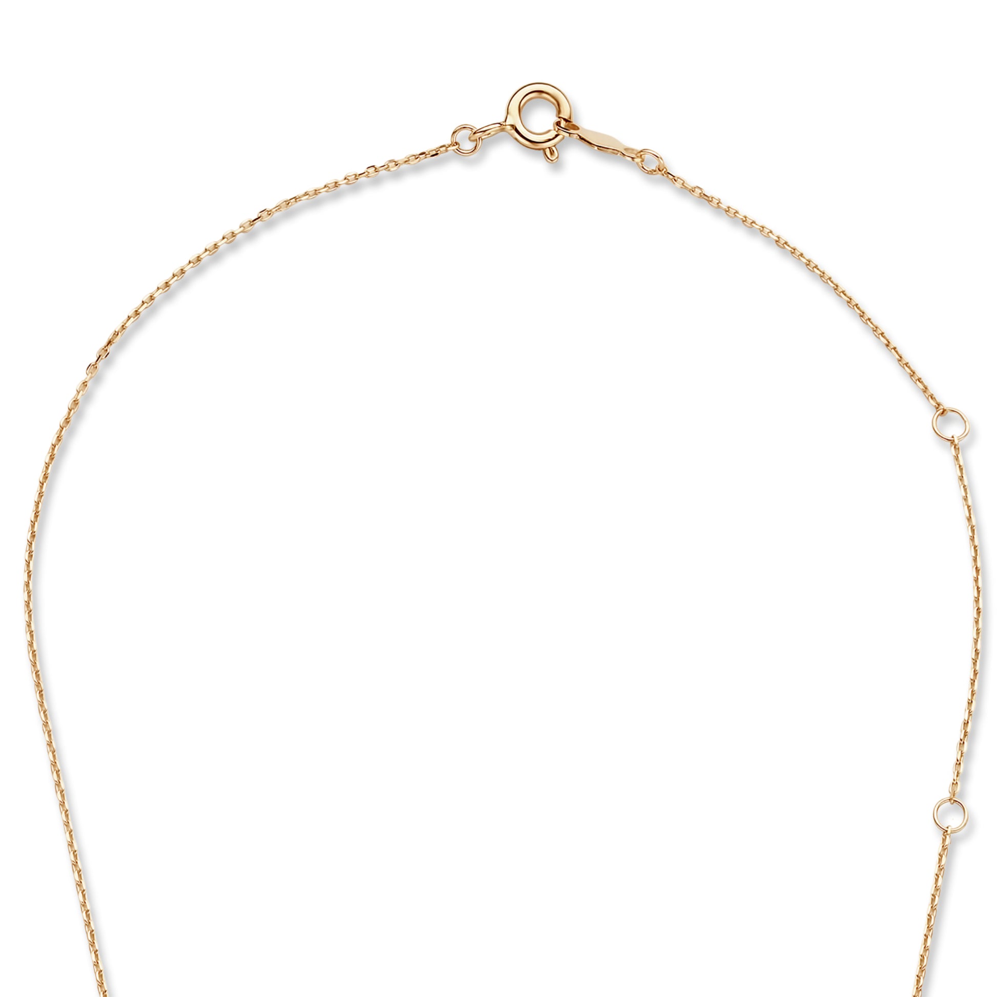Isabel Bernard La Concorde 14 Karaat Roségouden Kubus Initial Ketting IB340055-Z