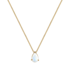 Elli 925 Sterling Silver Necklace with Moonstone 2004-BF-0007694-002