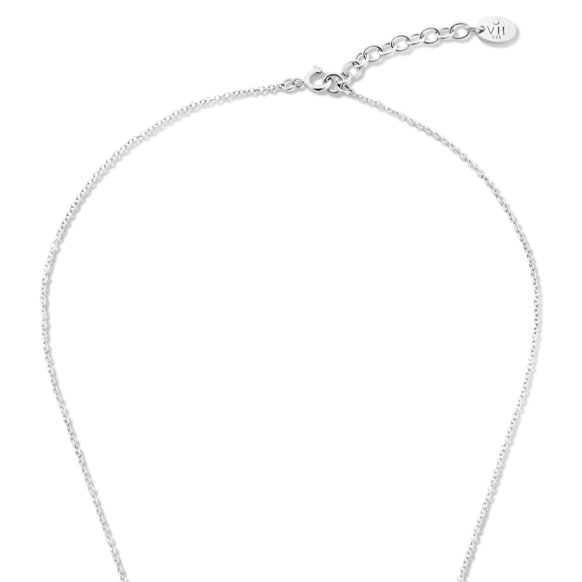 Violet Hamden Venus 925 Sterling Silver Necklace with Birthflower VH340026-APR