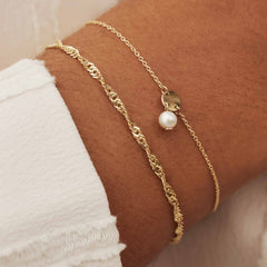 Isabel Bernard Belleville Luna 14 Carat Golden Bracelet IB320020 (Length: 16.00-18.00 cm)