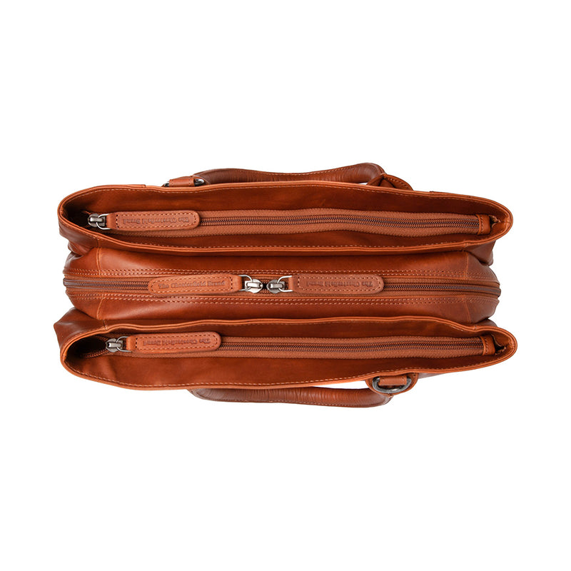 The Chesterfield Brand Passau Cognac Leather Handbag C48.129831-zoom-