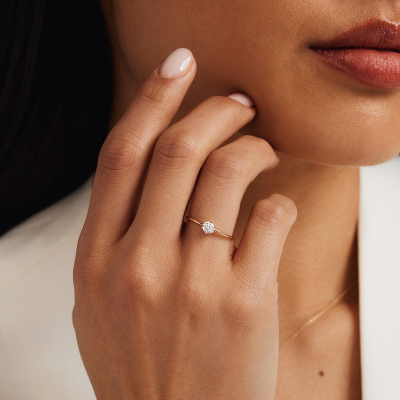 Isabel Bernard 14 Karaat Gouden Le Marais Abelle Ring IB330001-50 (Maat: 50)-zoom-