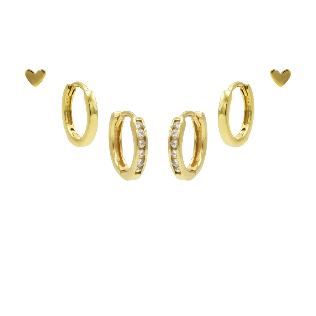 Karma 14 karat gold plated Earparty EPV01GP