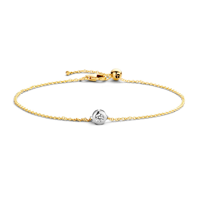 Blush 14 Karaat Gouden Armband 2167BZI (Lengte: 18.00 cm)-zoom-