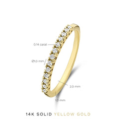 Isabel Bernard De la Paix Madeline 14 Carat Gold Ring | diamond 0.14 ct | IBD330023-54