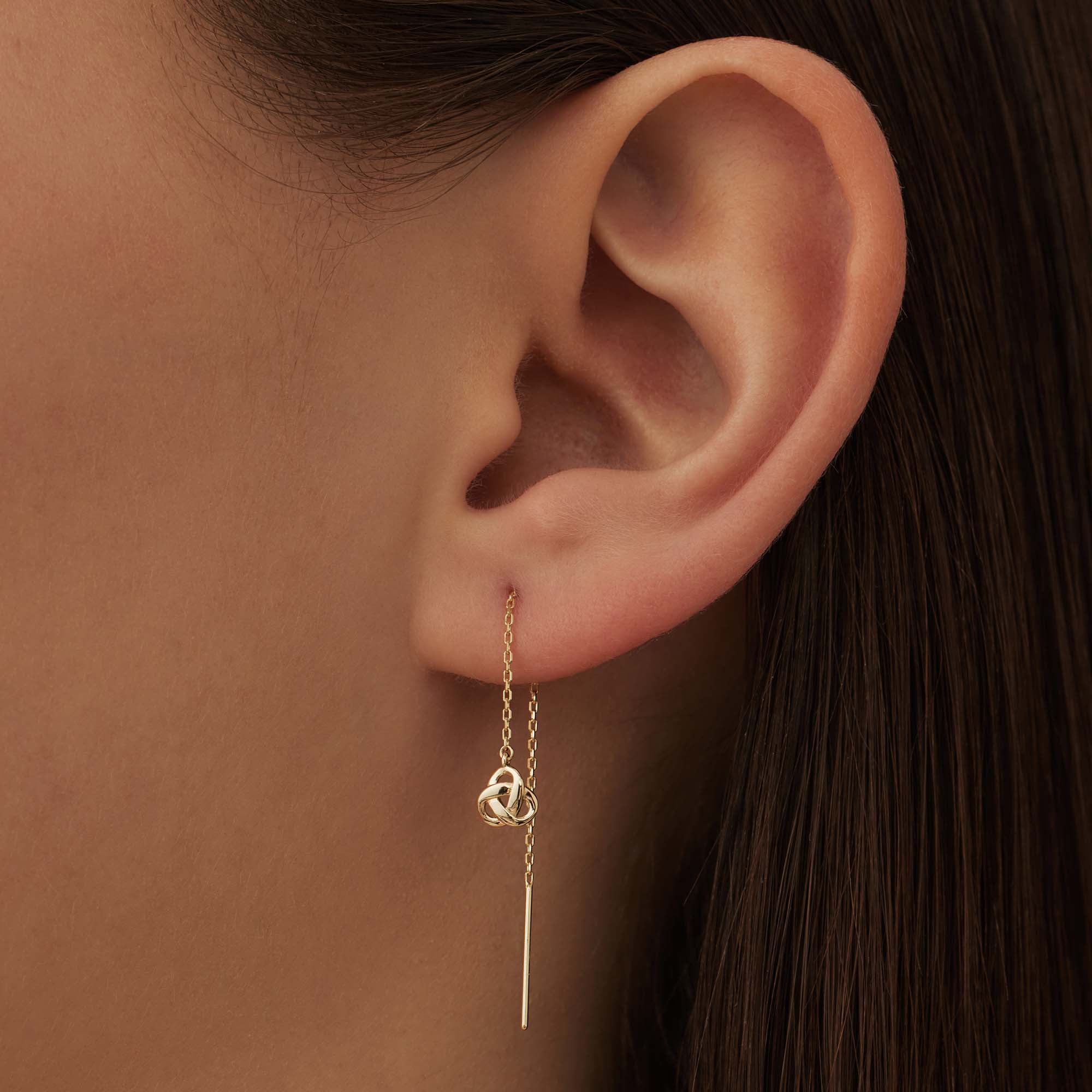 Isabel Bernard Rivoli Méline 14 Carat Golden Drop earrings IB360220