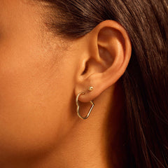 Beloro Jewels Regalo d'Amore 9 karat gold heart earring set BO90053