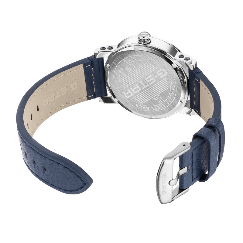 G-STAR Rovic Zilverkleurig en Blauw Herenhorloge GSW.509.01-zoom-